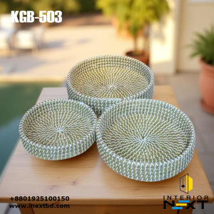 Kaisa Grass Handwoven Basket Set